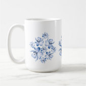 Simple Flower Design Mug Koffiemok (Links)