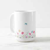 Simple Flower Design Mug Koffiemok (Voorkant links)