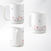 Simple Flower Design Mug Koffiemok