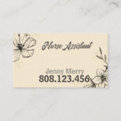 Simple Flower Medical Business Card template Visitekaartje (Voorkant)