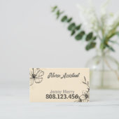 Simple Flower Medical Business Card template Visitekaartje (Staand voorkant)