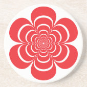 Simple Flower Silhouette Onderzetters (Voorkant)