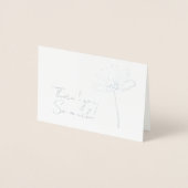 Simple Flower Thank You Folie Kaarten (Voorkant)