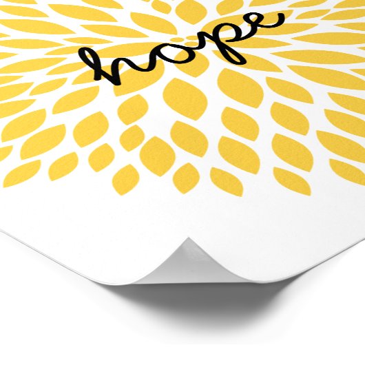 Simple Flowers Hope Poster (Hoek)