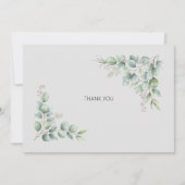 Simple Foliage Funeral Personalized Thank You Bedankkaart (Voorkant)