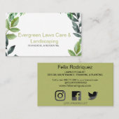 Simple Foliage Landscaping Visitekaartje (Voorkant / Achterkant)