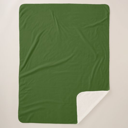 Simple Forest Green Authority® Sherpa Deken (Voorkant)