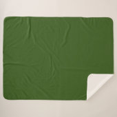 Simple Forest Green Authority® Sherpa Deken (Voorkant (horizontaal))