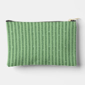 Simple Forest Green Glitter Style Vertical Stripes Etui (Achterkant)