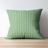 Simple Forest Green Glitter Style Vertical Stripes Kussen