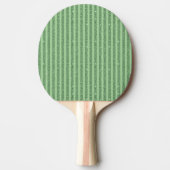 Simple Forest Green Glitter Style Vertical Stripes Tafeltennisbatje (Voorkant)