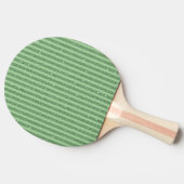 Simple Forest Green Glitter Style Vertical Stripes Tafeltennisbatje (Zijkant)