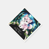 Simple Forest Wolf Baby shower Servet (Hoek)