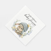 Simple Forest Woodland Baby Shower Napkin Servet (Hoek)