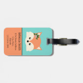 Simple Fox gepersonaliseerd Bagagelabel (Achterkant horizontaal)