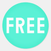 Simple FREE Emoji Ronde Sticker (Voorkant)