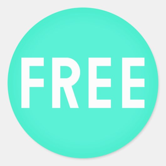 Simple FREE Emoji Ronde Sticker (Voorkant)