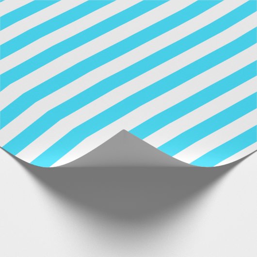 Simple Fresh Aqua en White Cadeaupapier (Hoek)