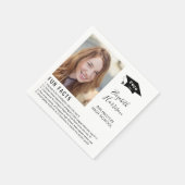 Simple Fun Facts Photo Script Afstuderen Napkins Servet (Hoek)