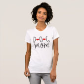 Simple Fun Hondenliefhebber Rode Harten T-shirt (Voorkant volledig)
