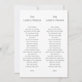 Simple Funeral Memorial Prayer Photo Bladwijzer Ca Kaart (Achterkant)