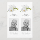 Simple Funeral Memorial Prayer Photo Bladwijzer Ca Kaart (Voorkant)