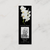 Simple Funeral Memorial Prayer Photo Bladwijzer Ca Mini Visitekaartje (Voorkant)