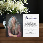 Simple Funeral Photo Bedankkaart