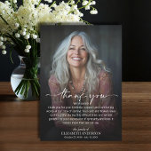 Simple Funeral Photo Bedankkaart