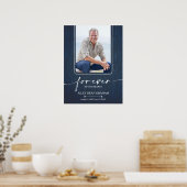 Simple Funeral Photo Sympathy Memorial Poster (Keuken)