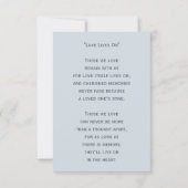 Simple Funeral Photo Sympathy Memorial Prayer Card Bedankkaart (Achterkant)