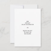 Simple Funeral Photo Thank You Card Bedankkaart (Achterkant)