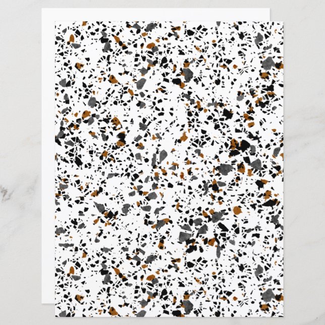 Simple Funky Terrazzo Art Scrapbook (Voorkant / Achterkant)