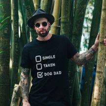Simple Funny Checkbox Single, Take, Dog dad black