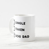Simple Funny Checkbox Single, Take, Dog dad Koffiemok (Voorkant links)