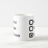 Simple Funny Checkbox Single, Take, Dog dad Koffiemok (Center)