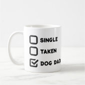 Simple Funny Checkbox Single, Take, Dog dad Koffiemok (Links)
