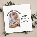 Simple Funny Forty Birthday Party Photo Napkins Servet<br><div class="desc">Black and White Funny Birthday Custom Photo Napkins Personalized | Happy 40th 50th 60th 70th Birthday Party Custom Napkins with Photo | Personaliseer deze servetten met aangepaste tekst. U kon de achtergrondkleur ook veranderen.</div>