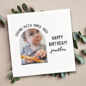 Simple Funny Forty Birthday Party Photo Napkins Servet