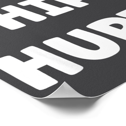 Simple Funny Gym Workout Quote My Hip Hurts  Poster (Hoek)