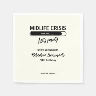 Simple Funny Midlife Crisis Loading 50th Birthday Servet