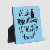 Simple Funny Wash Your Hands Bathroom Reminder Fotoplaat (Voorkant)