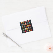 Simple Garden Easter Eggs Vierkante Sticker (Envelop)