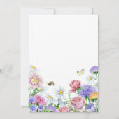 Simple Garden Spring Daisy Wildflower Minimal Save The Date (Achterkant)
