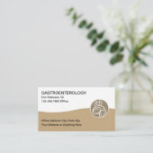 Simple Gastroenterologist Medical Business Cards Visitekaartje (Staand voorkant)