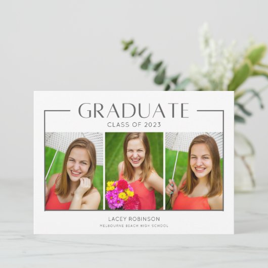 Simple Girl 3 Photo High School Afstuderen (Staand voorkant)