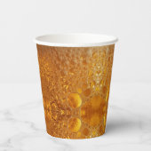Simple Gold Beer Monogram Christmas party Papieren Bekers (Achterkant)