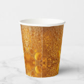 Simple Gold Beer Monogram Christmas party Papieren Bekers (Rechts)