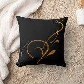 Simple Gold Black Scroll American MoJo-Kussens Kussen (Deken)