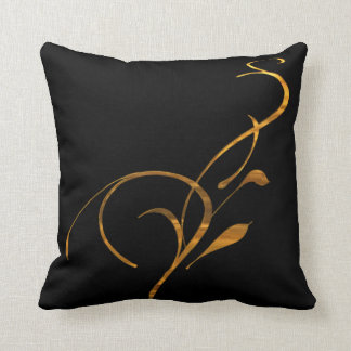 Simple Gold Black Scroll American MoJo-Kussens Kussen